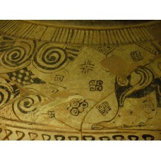 Amphora, vase painted with different crosses and swastika